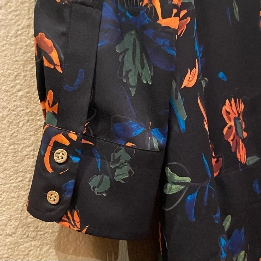 NWT~TORY BURCH Women Asymmetrical Hem Floral Cora Dress Size 14